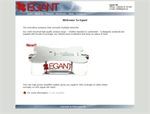 Tablet Screenshot of egant.se